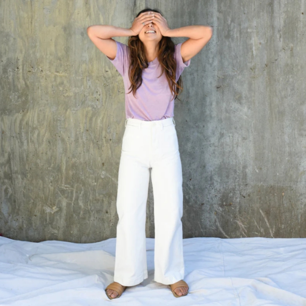 Jesse Kamm Sailor Pants 2, Salt / off white